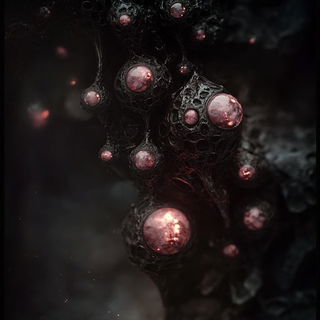 Fossilrocostume style, Midjourney V6.1: abstract 3D render