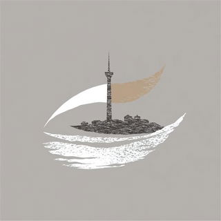Ochromorphic style, Midjourney V6.1: bold minimalist logo design for Istanbul city municipal services