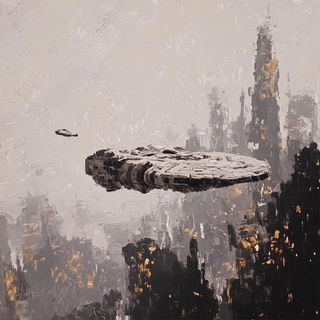 Ochromorphic style, Midjourney V6.1: cinematic shot from sci-fi movie