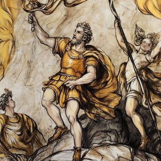 Ocularchipelago style, Midjourney V6.1: classical 18th-century oil painting