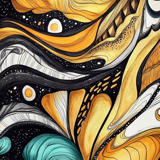 Ocularchipelago style, Midjourney V6.1: creative pattern composition
