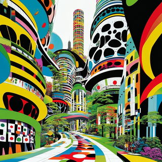 Ladder Shrine style, Midjourney V6.1: megacity with futuristic bioarchitecture
