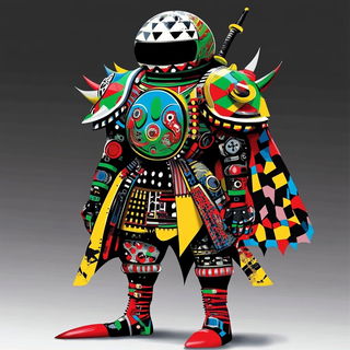 Ladder Shrine style, Midjourney V6.1: concept art character design of retropunk steam knight