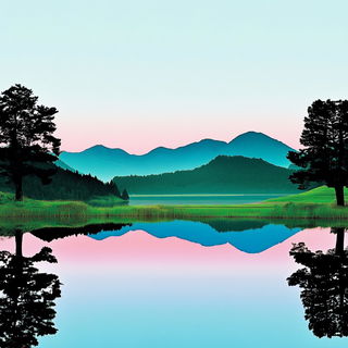 Ladder Shrine style, Midjourney V6.1: realistic landscape photograph of quiet dawn
