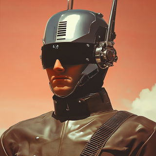Grainfrost style, Midjourney V6.1: concept art character design of retropunk steam knight