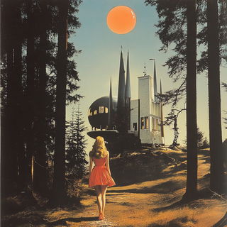 Grainfrost style, Midjourney V6.1: retro fairy-tale illustration