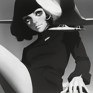 Grainfrost style, Midjourney V6.1: black-and-white manga comic strip