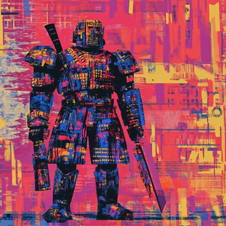 Palacefluvia style, Midjourney V6.1: concept art character design of retropunk steam knight