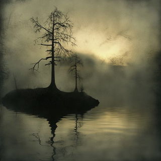 Monumental Stilts style, Midjourney V6.1: realistic landscape photograph of quiet dawn