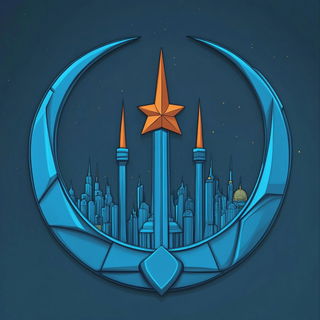 Gorgonarchic style, Midjourney V6.1: bold minimalist logo design for Istanbul city municipal services