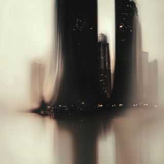 Bristlemosaic style, Midjourney V6.1: megacity with futuristic bioarchitecture