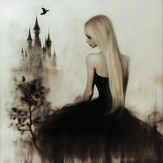 Bristlemosaic style, Midjourney V6.1: retro fairy-tale illustration