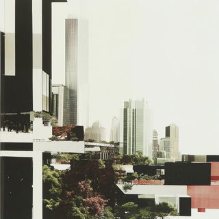Curlink style, Midjourney V6.1: megacity with futuristic bioarchitecture