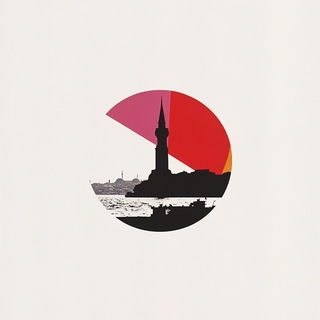 Curlink style, Midjourney V6.1: bold minimalist logo design for Istanbul city municipal services