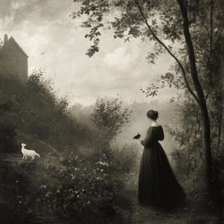 Chromafossilia style, Midjourney V6.1: retro fairy-tale illustration