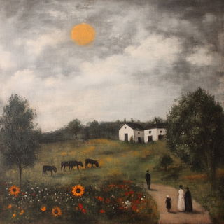 Chromafossilia style, Midjourney V6.1: traditional folk art