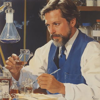 Marionarchic style, Midjourney V6.1: editorial illustration for popular scientific magazine cover