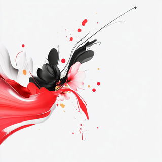 Vermilion Signscapes style, Midjourney V6.1: abstract 3D render