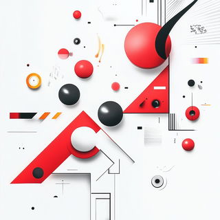 Vermilion Signscapes style, Midjourney V6.1: creative pattern composition