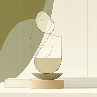 Rubricolor style, Midjourney V6.1: abstract 3D render