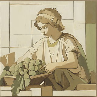 Rubricolor style, Midjourney V6.1: classical 18th-century oil painting