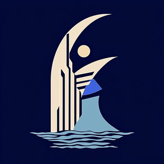 Carved Collage Brutalism style, Midjourney V6.1: bold minimalist logo design for Istanbul city municipal services