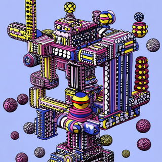 Tealoxide style, Midjourney V6.1: abstract 3D render