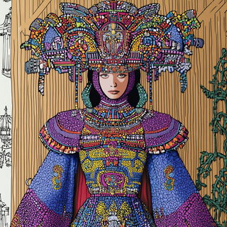 Tealoxide style, Midjourney V6.1: haute-couture fashion outfit