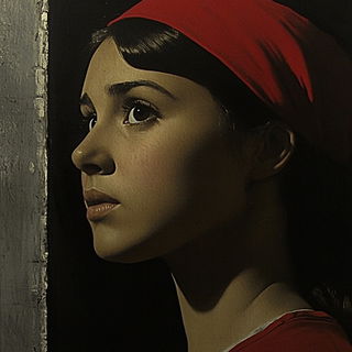 Contourmask style, Midjourney V6.1: classical 18th-century oil painting