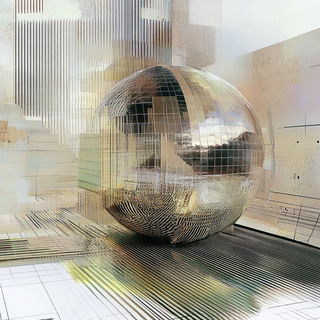 Chromacranial style, Midjourney V6.1: abstract 3D render
