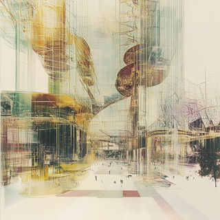 Chromacranial style, Midjourney V6.1: megacity with futuristic bioarchitecture