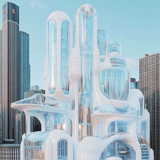 Gothicarnival style, Midjourney V6.1: megacity with futuristic bioarchitecture