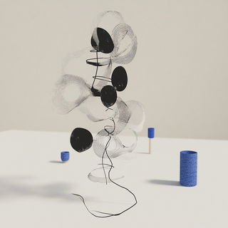 Rubblegarden style, Midjourney V6.1: abstract 3D render