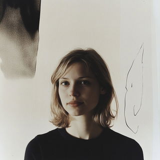 Rubblegarden style, Midjourney V6.1: photographic portrait of female protagonist