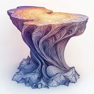 Stratacircle style, Midjourney V6.1: abstract 3D render