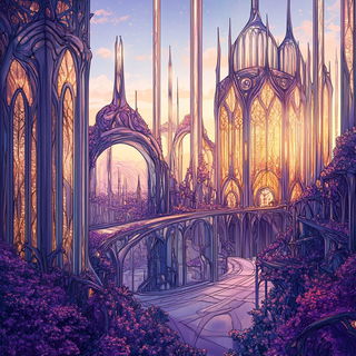 Stratacircle style, Midjourney V6.1: megacity with futuristic bioarchitecture