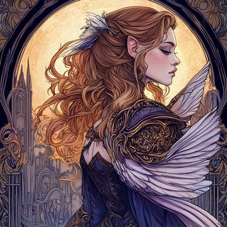 Stratacircle style, Midjourney V6.1: retro fairy-tale illustration