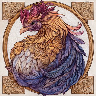 Stratacircle style, Midjourney V6.1: traditional folk art
