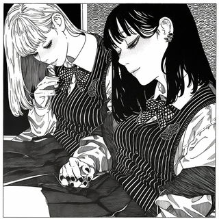 Washbound Wayfarers style, Midjourney V6.1: black-and-white manga comic strip