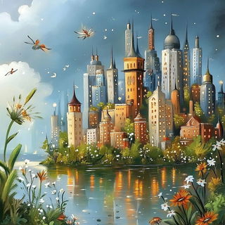 Fluoroglacialis style, Midjourney V6.1: megacity with futuristic bioarchitecture
