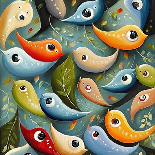 Fluoroglacialis style, Midjourney V6.1: creative pattern composition