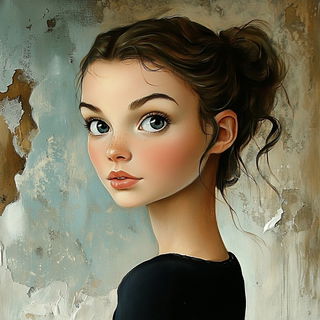 Fluoroglacialis style, Midjourney V6.1: photographic portrait of female protagonist