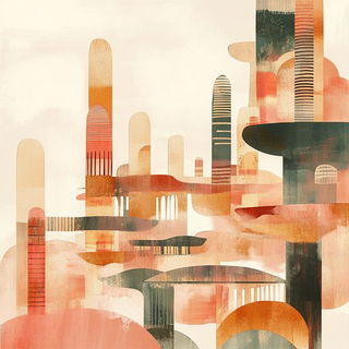 Heronstitch style, Midjourney V6.1: megacity with futuristic bioarchitecture
