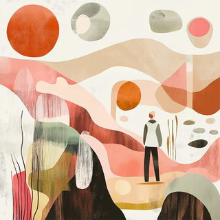 Heronstitch style, Midjourney V6.1: editorial illustration for popular scientific magazine cover