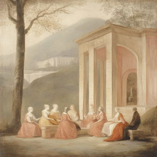 Heronstitch style, Midjourney V6.1: classical 18th-century oil painting