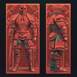 Vatcurrent style, Midjourney V6.1: concept art character design of retropunk steam knight