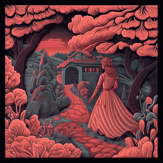 Vatcurrent style, Midjourney V6.1: retro fairy-tale illustration