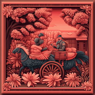 Vatcurrent style, Midjourney V6.1: traditional folk art
