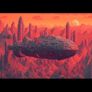 Vatcurrent style, Midjourney V6.1: cinematic shot from sci-fi movie