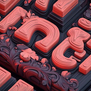 Vatcurrent style, Midjourney V6.1: typographic composition with large letters